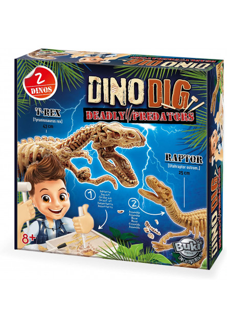 DinoDIG - vykopávka 2 predátorov Buki France