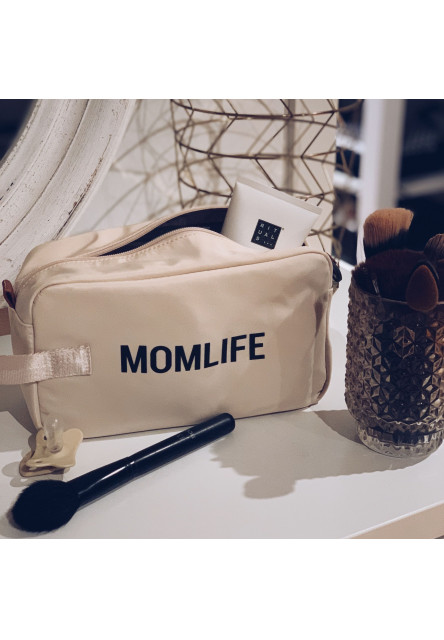 Toaletní taška Momlife Off White Black