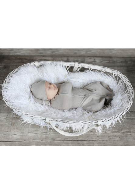 Zavinovačka Sleepee First Step Swaddle s čepičkou zdarma tmavě šedá